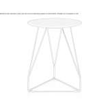 Round metal coffee table Poveda