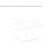 Square metal coffee table Trenzano