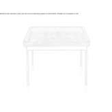 Square coffee table with tray Guaca