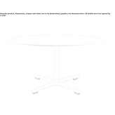 Round coffee table with 4-star base Farso