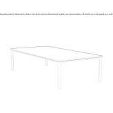 Prostokątny stolik kawowy z HPL Apex