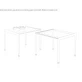 Square glass coffee table Karkkila
