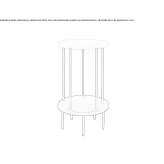 Marble high side table Hearne