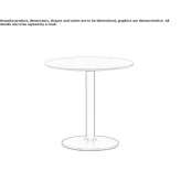 Round oak coffee table Highbury