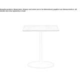 Square coffee table made of oak wood Highbury