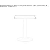 Square, multi-layered coffee table made of wood Highbury