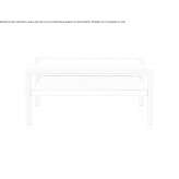 Rectangular wooden side table Walden