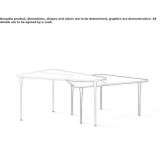 Glass coffee table Circello