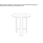 Round ash high side table Steeles