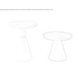 Round wooden coffee table Nutley