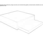 Low square coffee table Langen