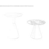 Round marble coffee table Nutley