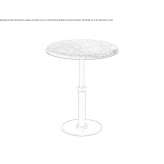 Round marble coffee table Jette