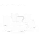 Round coffee table with a plate Colorado