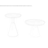 Round wooden coffee table Nutley