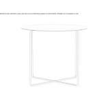 Round metal coffee table Ellison