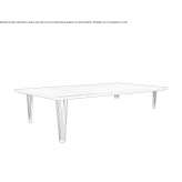 Rectangular wooden coffee table Neuzelle