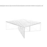 Square glass coffee table Dalvey