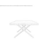 Rectangular oak coffee table Angicos