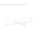 Low round coffee table Lugones