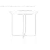 Round coffee table Lugones
