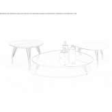 Low marble coffee table for the living room Lenox