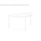 Painted metal coffee table Premolo