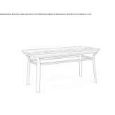 Rectangular bistro side table Gordo