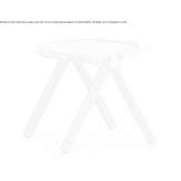 Round ash high side table Roetz