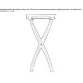 Square high side table made of solid wood Yasenevo