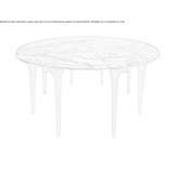 Round marble coffee table for the living room Mazan