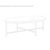 Low oval coffee table Gurahont