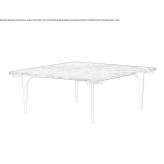 Square marble coffee table for the living room Mazan