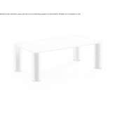 Low rectangular painted metal coffee table Pacyna