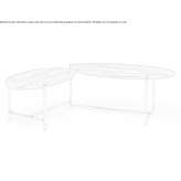 Adjustable quartzite coffee table Colceag