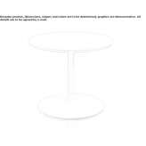 Round laminate coffee table Walbourg