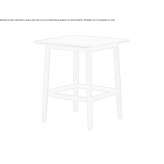 Square wooden coffee table Postojna