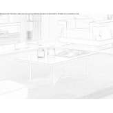 Rectangular coffee table made of onyx Ummern