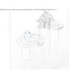 Round coffee table made of Portoro marble Focsani