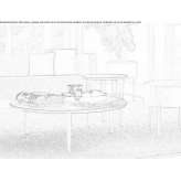 Round coffee table Andenne