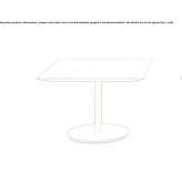 Square wooden coffee table Aves