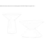 Cimento® round coffee table Skocjan