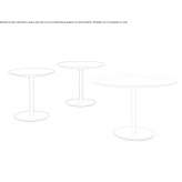 Round wooden bistro side table Aves