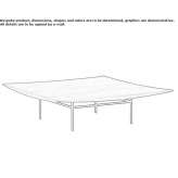 A low, wooden coffee table Bonea