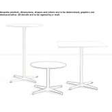 Square table made of MDF Zaokskiy