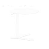 Round coffee table made of HPL with height adjustment Sanpaul