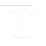 Round coffee table with height adjustment Sortino