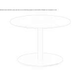 Round coffee table Sortino