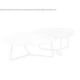 Low, triangular, oak coffee table Peculiar