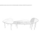 Metal coffee table Ekenaes